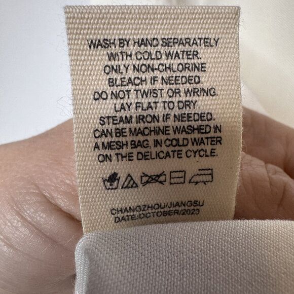 NEW Finding Foxtale Girl Classic Button Blouse Size 5 Ivory Houndstooth Chic $39 - Picture 9 of 9